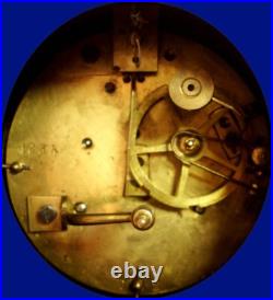 19ème, avec Mouvement à Fil, Chérubin Chasseur 19 cms, Pendule fonctionne, sonne