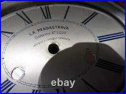 2 Ancienne PENDULE HORLOGE LA PENDASTRAVA Marqueterie Tirelire Art Déco