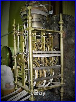 5 cloches horloge Kaminuhr pendule antik clock cartel Uhr no Comtoise