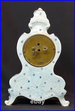 AA 19èm Royal Bonn Franz Mehlem belle pendule horloge cartel 34cm2kg Delft