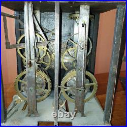 ANCIEN MECANISME MOUVEMENT HORLOGE COMTOISE XVIII éme TRES RARE MOTIF ANCIEN MECANISME MOUVEMENT HORLOGE COMTOISE XVIII éme TRES RARE MOTIF