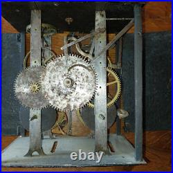 ANCIEN MECANISME MOUVEMENT HORLOGE COMTOISE XVIII éme TRES RARE MOTIF ANCIEN MECANISME MOUVEMENT HORLOGE COMTOISE XVIII éme TRES RARE MOTIF