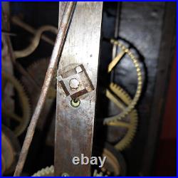 ANCIEN MECANISME MOUVEMENT HORLOGE COMTOISE XVIII éme TRES RARE MOTIF ANCIEN MECANISME MOUVEMENT HORLOGE COMTOISE XVIII éme TRES RARE MOTIF