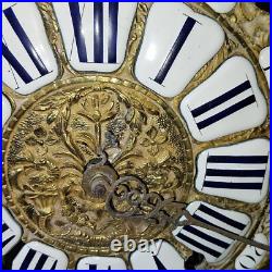 ANCIEN MECANISME MOUVEMENT HORLOGE COMTOISE XVIII éme TRES RARE MOTIF ANCIEN MECANISME MOUVEMENT HORLOGE COMTOISE XVIII éme TRES RARE MOTIF