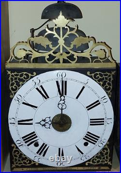 ANCIEN MECANISME MOUVEMENT HORLOGE COMTOISE XVIII éme TRES RARE MOTIF ANCIEN MECANISME MOUVEMENT HORLOGE COMTOISE XVIII éme TRES RARE MOTIF