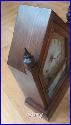 ANCIENNE PENDULE BOIS AMERICAINE NEW YORK TYPE STEEPLE CLOCK (Seth Thomas)