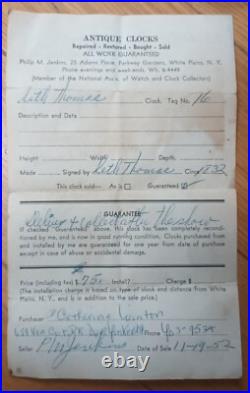 ANCIENNE PENDULE BOIS AMERICAINE NEW YORK TYPE STEEPLE CLOCK (Seth Thomas)