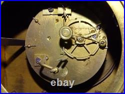 -ANCIENNE PENDULE BRONZE XIXe NAPOLEON III TETE DE LION PIEDS GRIFFES D