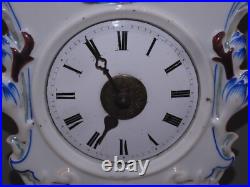 -ANCIENNE PENDULE FORET NOIRE PORCELAINE avec 2 SONNERIES COLLECTION HORLOGE D -ANCIENNE PENDULE FORET NOIRE PORCELAINE avec 2 SONNERIES COLLECTION HORLOGE D