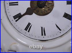 -ANCIENNE PENDULE FORET NOIRE PORCELAINE avec 2 SONNERIES COLLECTION HORLOGE D -ANCIENNE PENDULE FORET NOIRE PORCELAINE avec 2 SONNERIES COLLECTION HORLOGE D