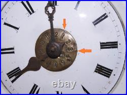 -ANCIENNE PENDULE FORET NOIRE PORCELAINE avec 2 SONNERIES COLLECTION HORLOGE D -ANCIENNE PENDULE FORET NOIRE PORCELAINE avec 2 SONNERIES COLLECTION HORLOGE D