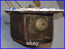 -ANCIENNE PENDULE FORET NOIRE PORCELAINE avec 2 SONNERIES COLLECTION HORLOGE D -ANCIENNE PENDULE FORET NOIRE PORCELAINE avec 2 SONNERIES COLLECTION HORLOGE D