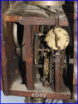 -ANCIENNE PENDULE FORET NOIRE PORCELAINE avec 2 SONNERIES COLLECTION HORLOGE D -ANCIENNE PENDULE FORET NOIRE PORCELAINE avec 2 SONNERIES COLLECTION HORLOGE D