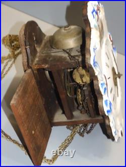 -ANCIENNE PENDULE FORET NOIRE PORCELAINE avec 2 SONNERIES COLLECTION HORLOGE D -ANCIENNE PENDULE FORET NOIRE PORCELAINE avec 2 SONNERIES COLLECTION HORLOGE D