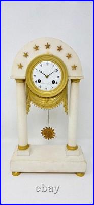 ANCIENNE PENDULE PORTIQUE FIN XVIIIème DEBUT XIXème ANCIENNE PENDULE PORTIQUE FIN XVIIIème DEBUT XIXème