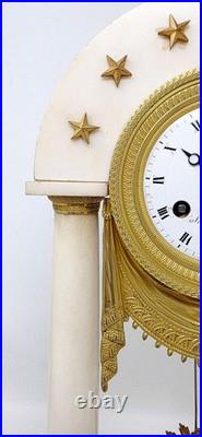 ANCIENNE PENDULE PORTIQUE FIN XVIIIème DEBUT XIXème ANCIENNE PENDULE PORTIQUE FIN XVIIIème DEBUT XIXème