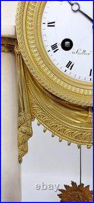 ANCIENNE PENDULE PORTIQUE FIN XVIIIème DEBUT XIXème ANCIENNE PENDULE PORTIQUE FIN XVIIIème DEBUT XIXème