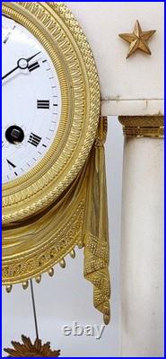 ANCIENNE PENDULE PORTIQUE FIN XVIIIème DEBUT XIXème ANCIENNE PENDULE PORTIQUE FIN XVIIIème DEBUT XIXème