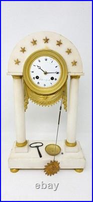 ANCIENNE PENDULE PORTIQUE FIN XVIIIème DEBUT XIXème ANCIENNE PENDULE PORTIQUE FIN XVIIIème DEBUT XIXème