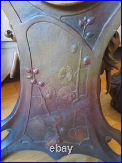 ANCIENNE PENDULE regule GARNITURE DE CHEMINEE DLG Mucha art nouveau femme fleur ANCIENNE PENDULE regule GARNITURE DE CHEMINEE DLG Mucha art nouveau femme fleur