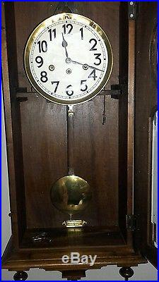 Ancien Carillon Horloge Art-Déco Cadran Emaillé 8 Marteaux Années 1930