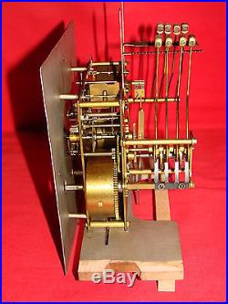 Ancien Carillon Vedette 8 Tiges 8 Marteaux / Horloge Mouvement Old Clock
