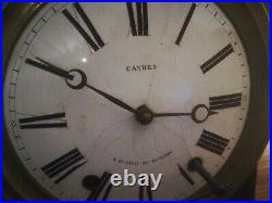 Ancien GRAND Mouvement Comtoise Horloge Clock Uhr Orologio Relog Relogio XXL