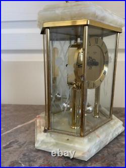 Ancien Horloge Pendule KUNDO QUARTZ Marbre Vert