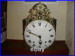 Ancien Mouvement Comtoise Coq Orologio Old Clock Uhr Reloj