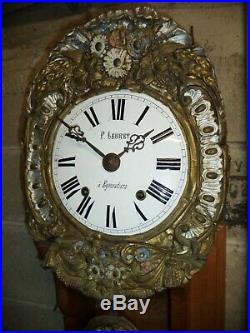 Ancien Mouvement Mécanisme De Comtoise Horloge Pendule Clock French Antique