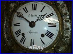Ancien Mouvement Mécanisme De Comtoise Horloge Pendule Clock French Antique