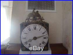 Ancien Mouvement Pendule Horloge Comtoise Coq 2 Marteaux Orologio Old Clock Uhr