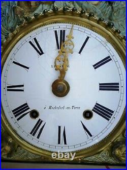 Ancien Mouvement Pendule Horloge Comtoise Orologio Old Clock Uhr Reloj