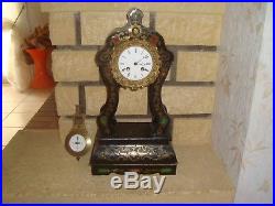 Ancien Pendule A Colonne Napoleon 3 Mouvement De Paris Orologio Old Clock Uhr