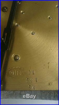 Ancien carillon horloge pendule ODO 8 MARTEAUX 8TIGES N36