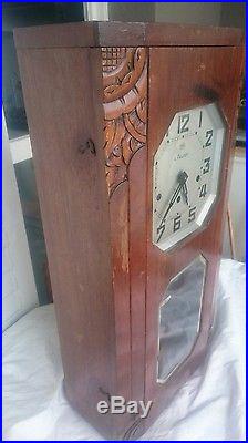 Ancien carillon horloge pendule ODO 8 MARTEAUX 8TIGES N36