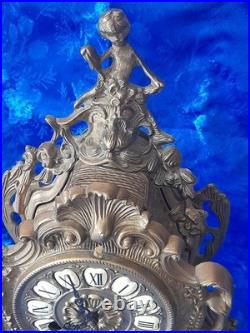 Ancien cartel pendule horloge de style louis XV époque 20 ème