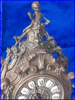 Ancien cartel pendule horloge de style louis XV époque 20 ème