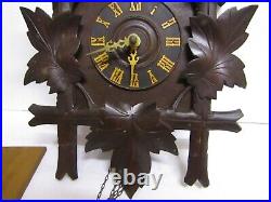 Ancien grand coucou foret noire pendule horloge vintage