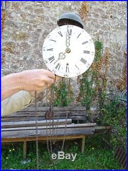 Ancien mouvement d'horloge lanterne mécanisme fin 18 début 19è