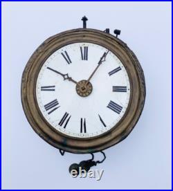 Ancien mouvement mini comtoise Romanet et Cie pendule horloge clock uhr 19ème