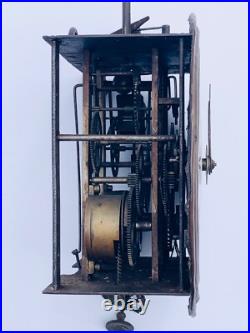 Ancien mouvement mini comtoise Romanet et Cie pendule horloge clock uhr 19ème