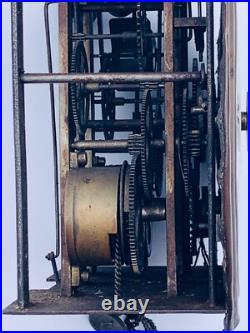 Ancien mouvement mini comtoise Romanet et Cie pendule horloge clock uhr 19ème