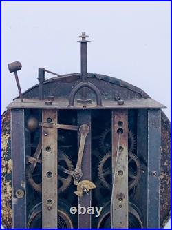 Ancien mouvement mini comtoise Romanet et Cie pendule horloge clock uhr 19ème