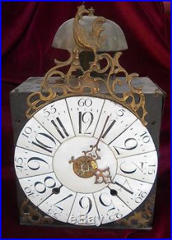 Ancien mouvement pendule horloge comtoise coq