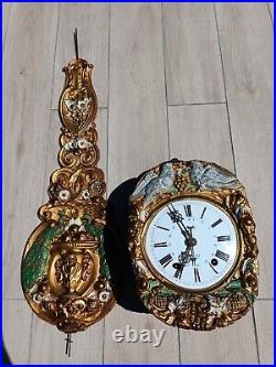 Ancienne Horloge Comtoise Balancier. XIX