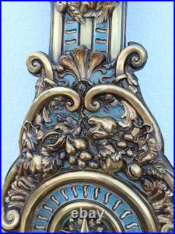 Ancienne Horloge Comtoise Balancier/fronton Uhr