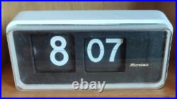 Ancienne Horloge à lamelles Bodet/Pendule Réveil Vintage Années 1970