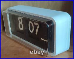 Ancienne Horloge à lamelles Bodet/Pendule Réveil Vintage Années 1970