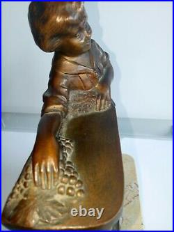 Ancienne Pendule Bronze Signée Gregoire